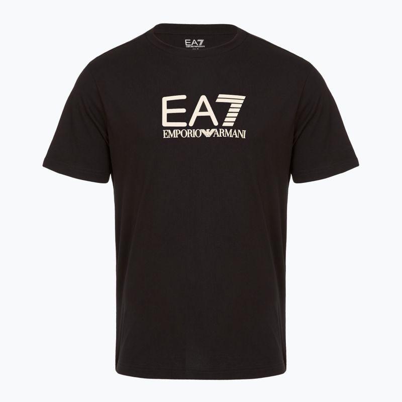Men's EA7 Emporio Armani Visibility Cotton Crew black/beige T-shirt