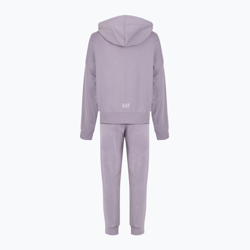 Women's EA7 Emporio Armani Train Visibility Tracksuit HO CH FZ lavender grey 2
