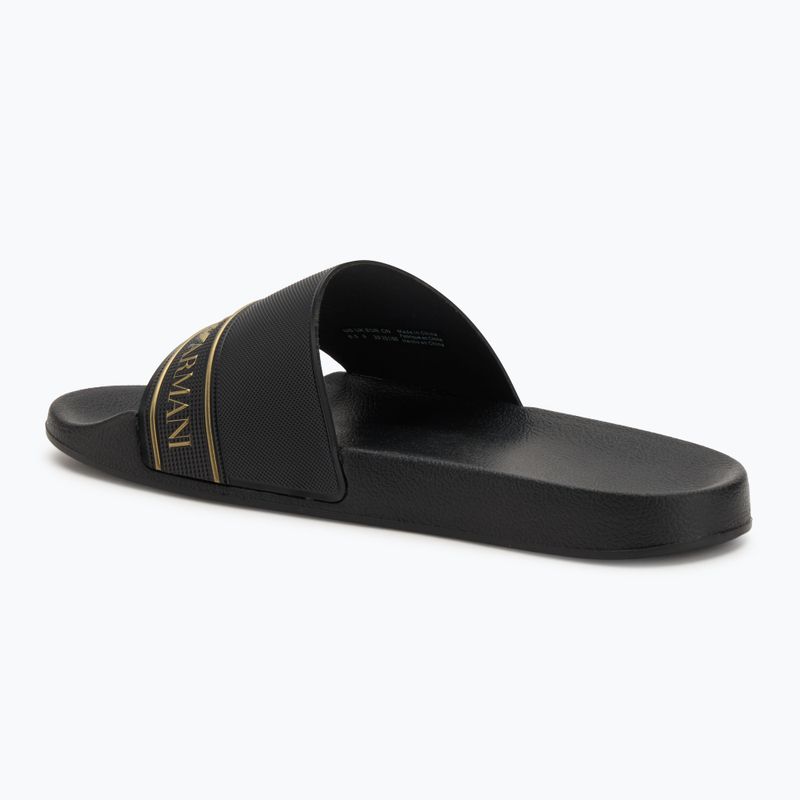 EA7 Emporio ArmaniWater Sports Tape flip-flops full black / gold 3