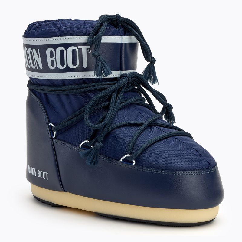 Women's Moon Boot Icon Low Nylon blue snow boots