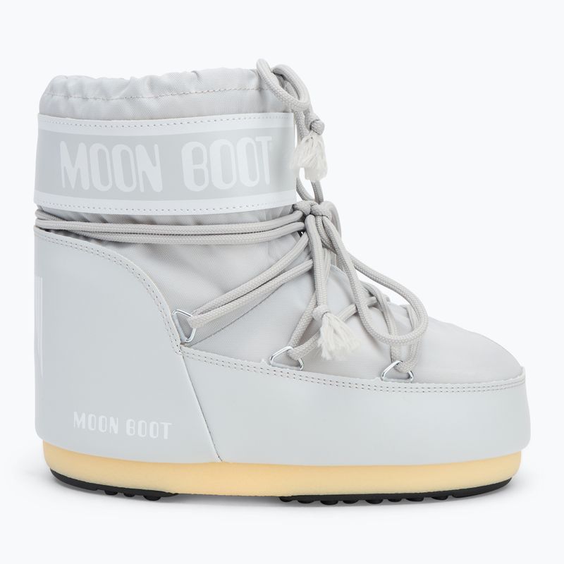 Women's Moon Boot Icon Low Nylon glacier grey snow boots 2