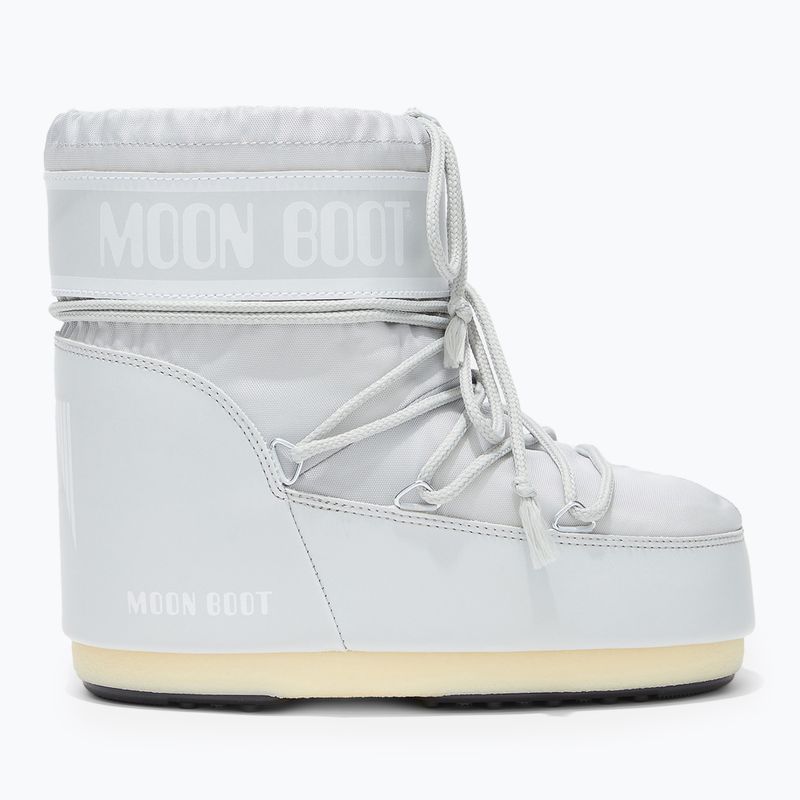 Women's Moon Boot Icon Low Nylon glacier grey snow boots