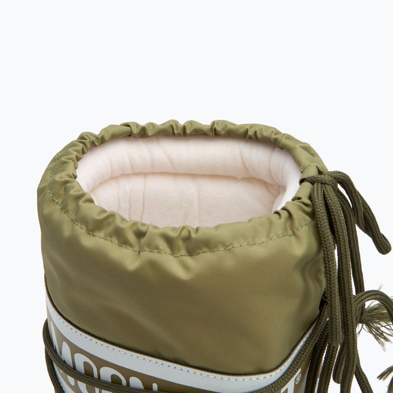 Women's Moon Boot Icon Nylon khaki snow boots 5