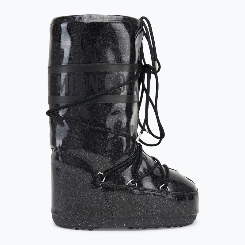 Moon Boot Icon Glitter black snow boots 2