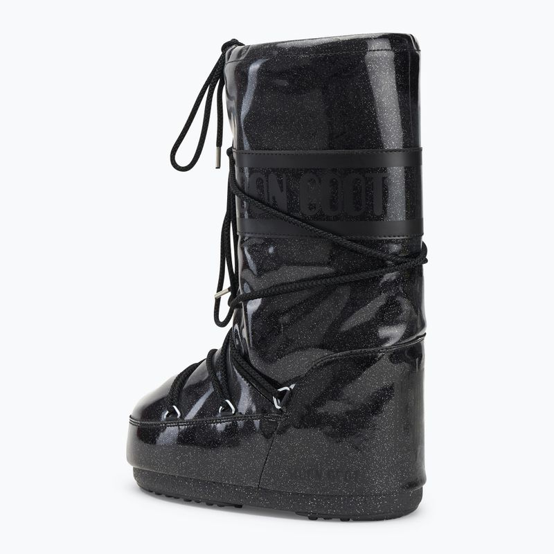 Moon Boot Icon Glitter black snow boots 3