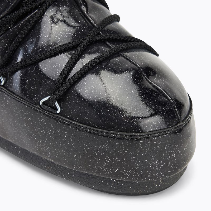 Moon Boot Icon Glitter black snow boots 7