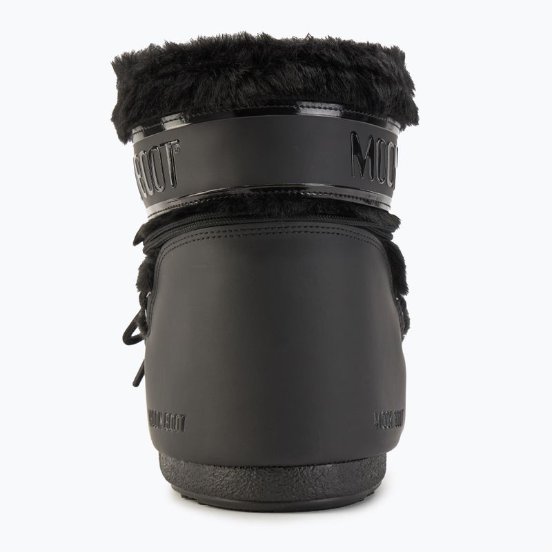 Women's snow boots Moon Boot Icon Low Faux Fur black 6
