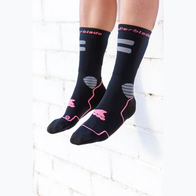 Socks Rollerblade High Performance black/coral 2