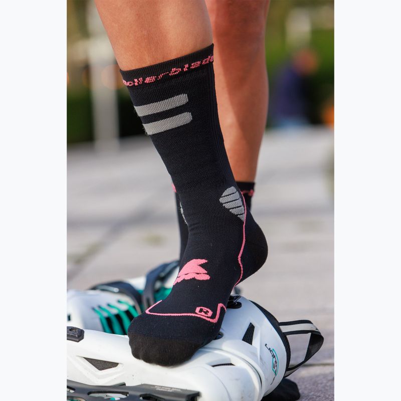Socks Rollerblade High Performance black/coral 4