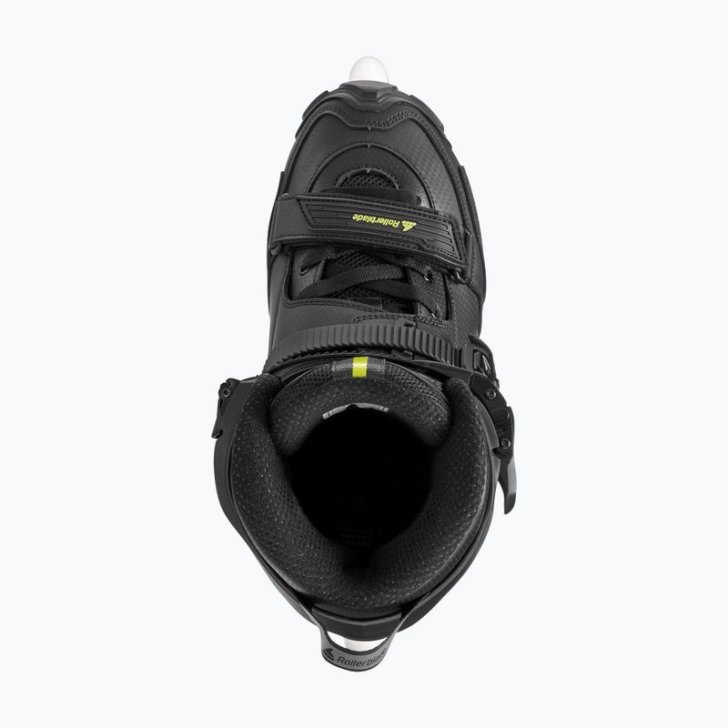 Men's inline skates Rollerblade Crossfire LX black/lime 7