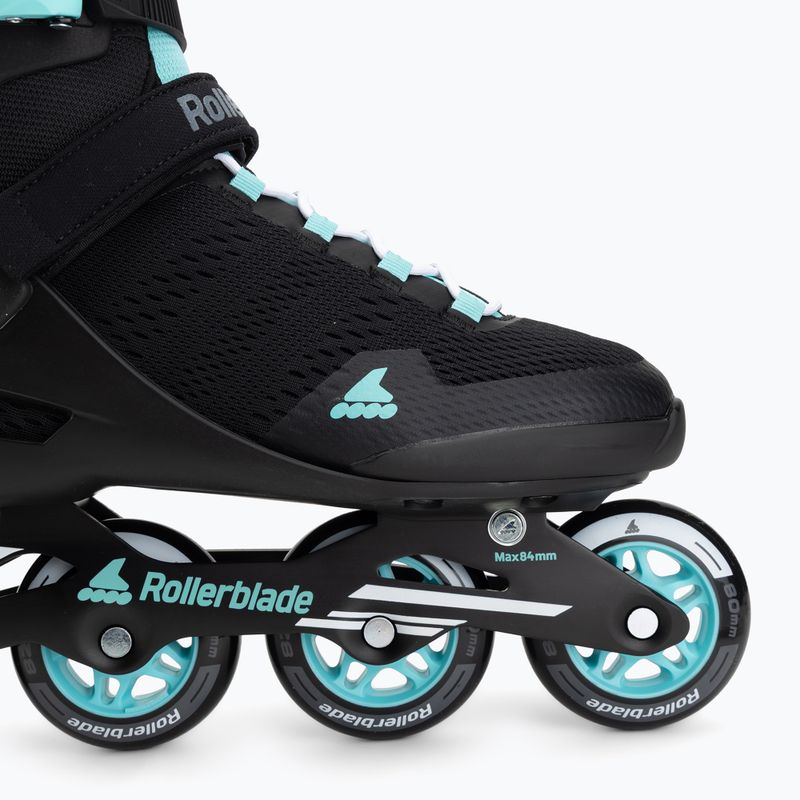 Women's inline skates Rollerblade Sirio 80 W black/teal blue 7