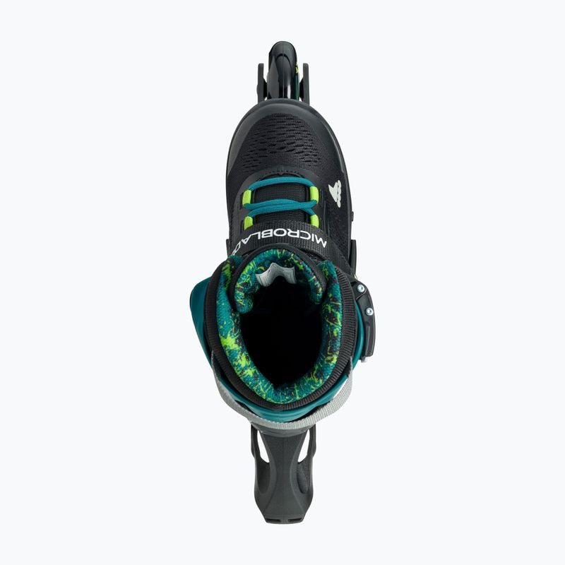 Rollerblade Microblade XT Jr children's roller skates black/petrol green 7