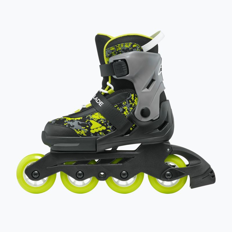 Children's rollerblades Rollerblade Microblade SL Jr black/lime 4