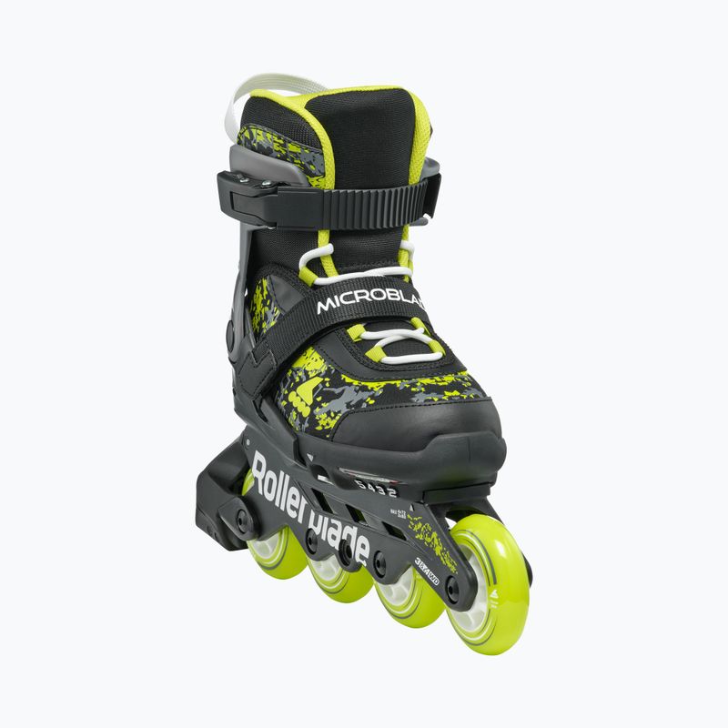 Children's rollerblades Rollerblade Microblade SL Jr black/lime 5