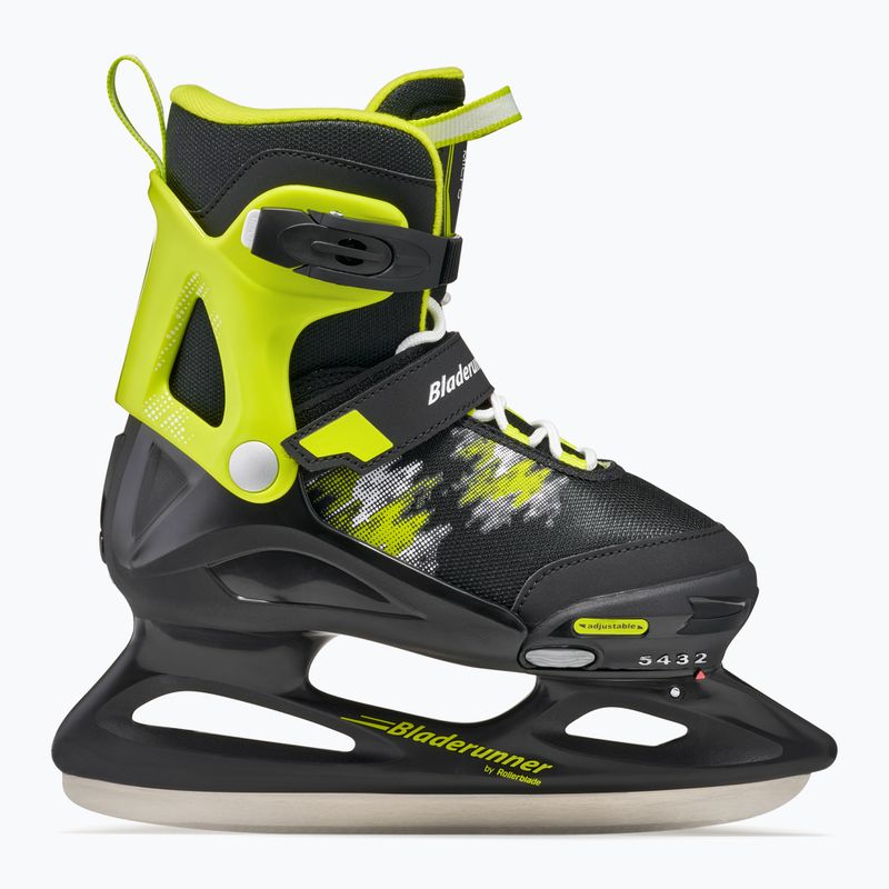 Children's skates Bladerunner Micro Ice black/lime 10