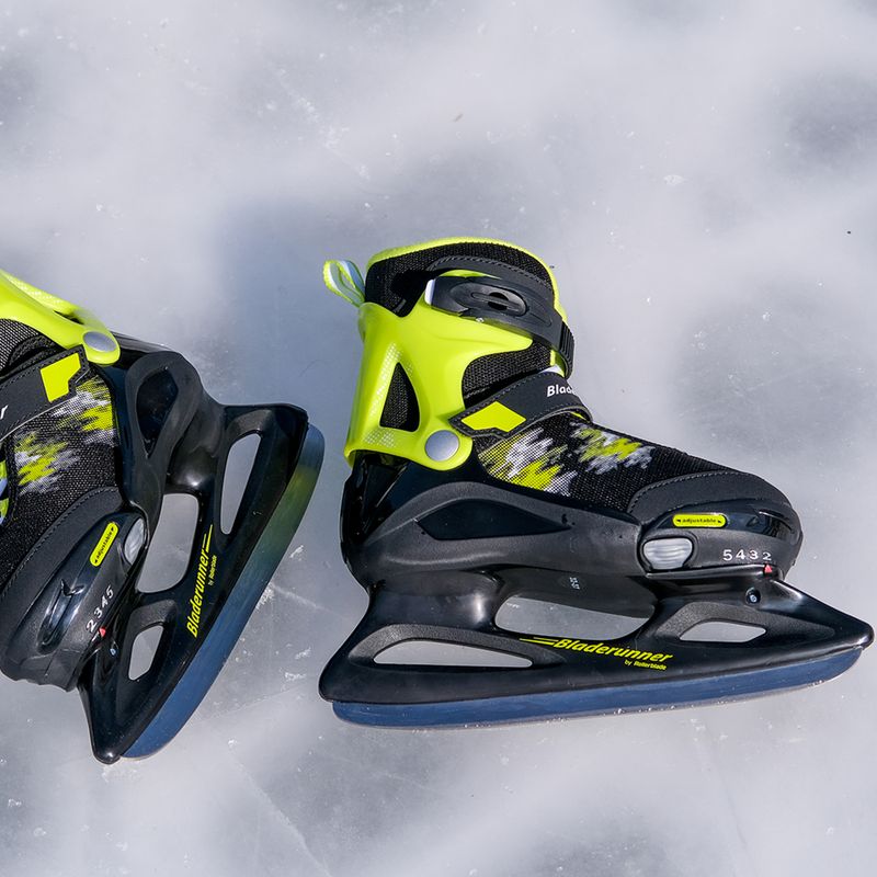 Children's skates Bladerunner Micro Ice black/lime 14