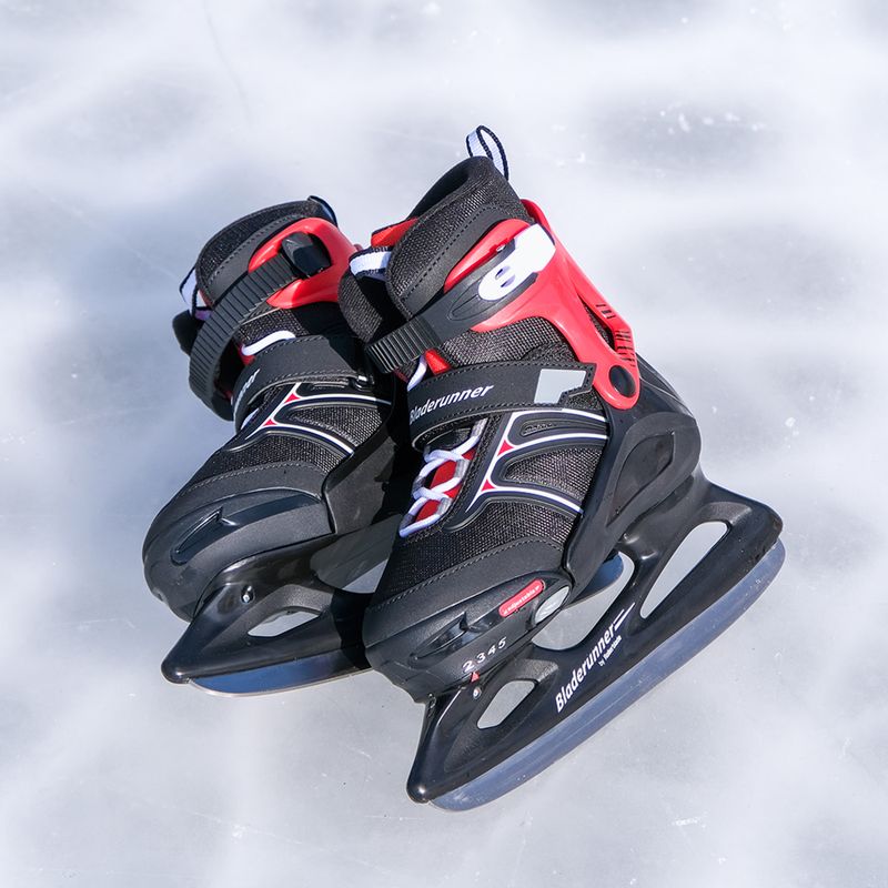 Children's skates Bladerunner Micro Xt Ice black/red 6
