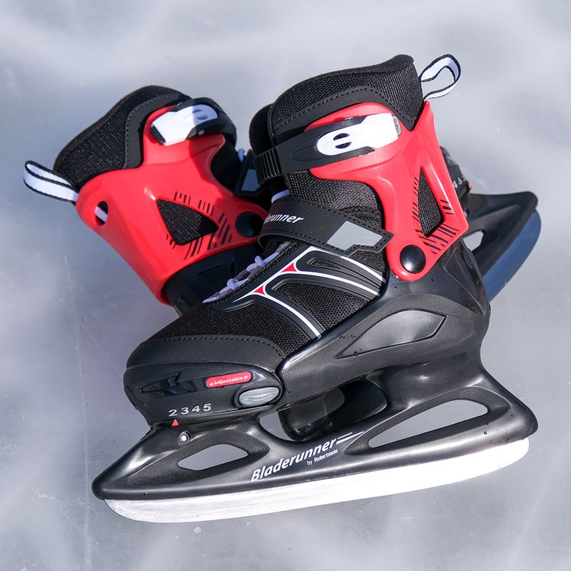 Children's skates Bladerunner Micro Xt Ice black/red 7