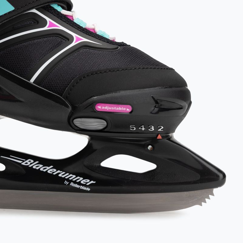 Children's skates Bladerunner Micro Xt Ice G black/fuchsia 8