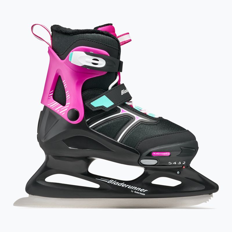Children's skates Bladerunner Micro Xt Ice G black/fuchsia 12