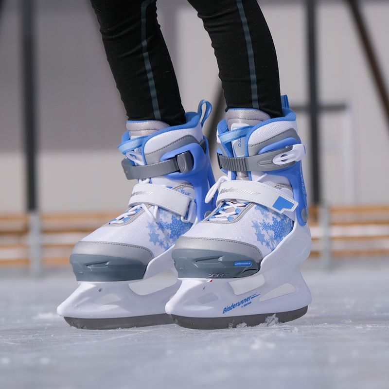 Children's skates Bladerunner Micro Ice G white/blue 8