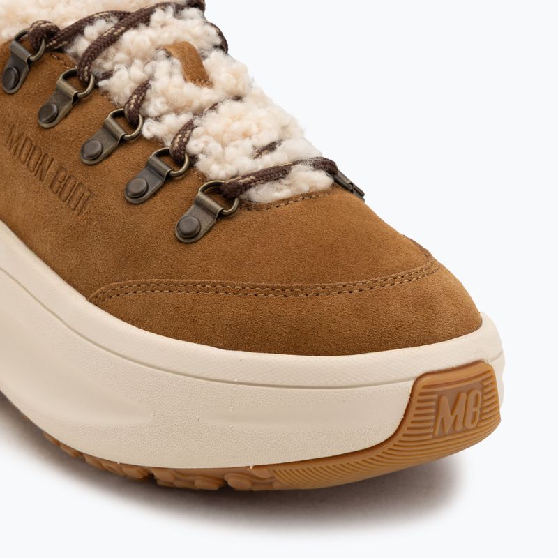 Women's Moon Boot Moon247 City Shearling snow boots cognac 7