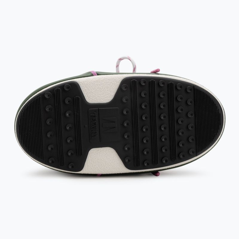 Women's Moon Boot Icon Low Space Racing forest green/silver/pink snow boots 4