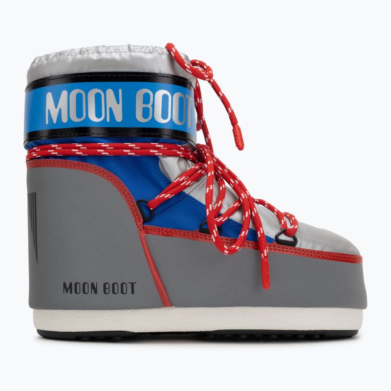 Women's Moon Boot Icon Low Space Racing silver/blue/red snow boots 2