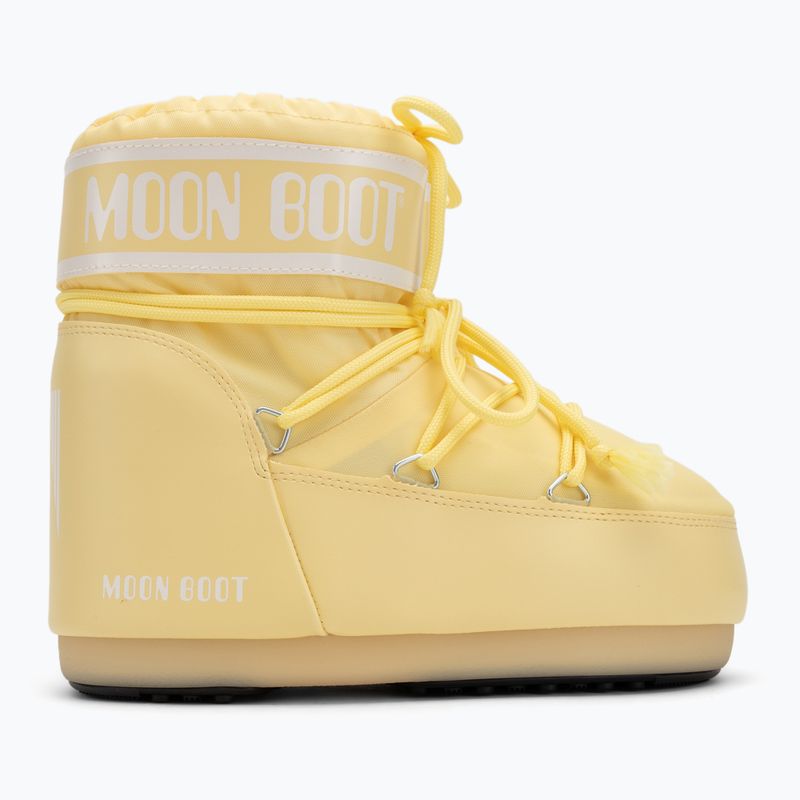 Women's Moon Boot Icon Low Nylon light yellow snow boots 2
