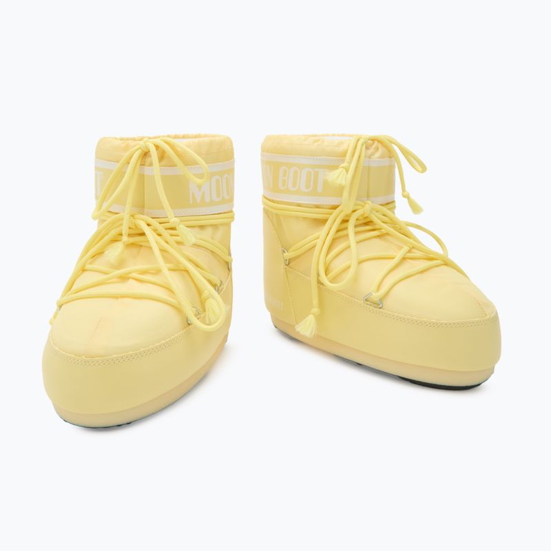 Women's Moon Boot Icon Low Nylon light yellow snow boots 2
