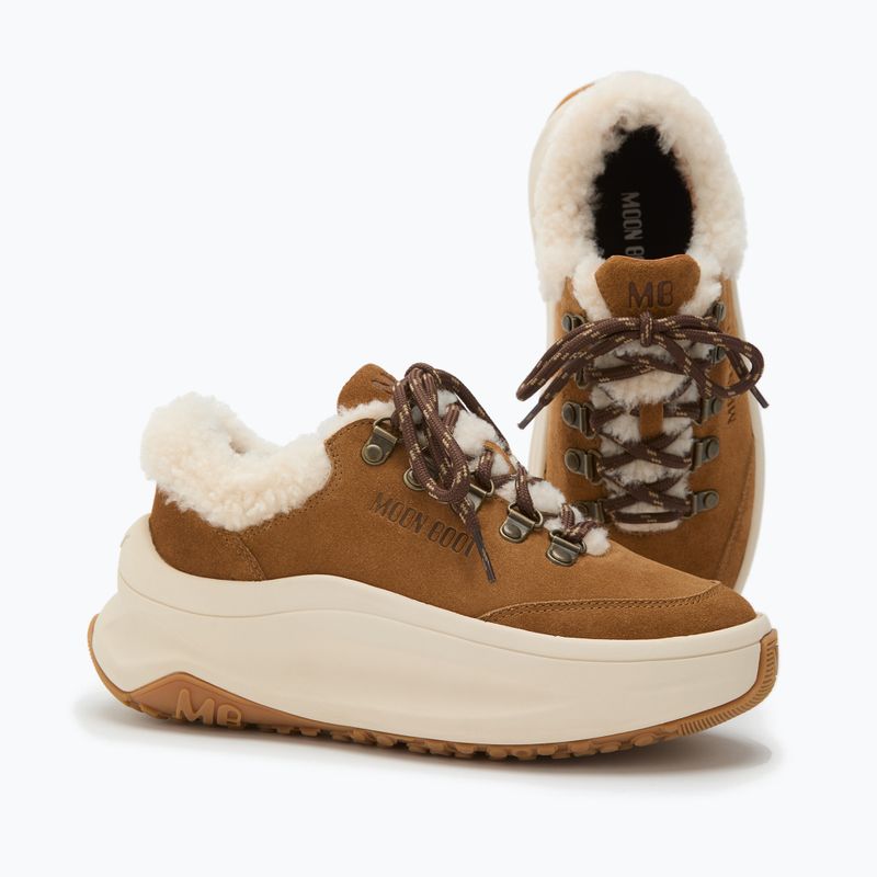 Women's Moon Boot Moon247 City Shearling snow boots cognac 10