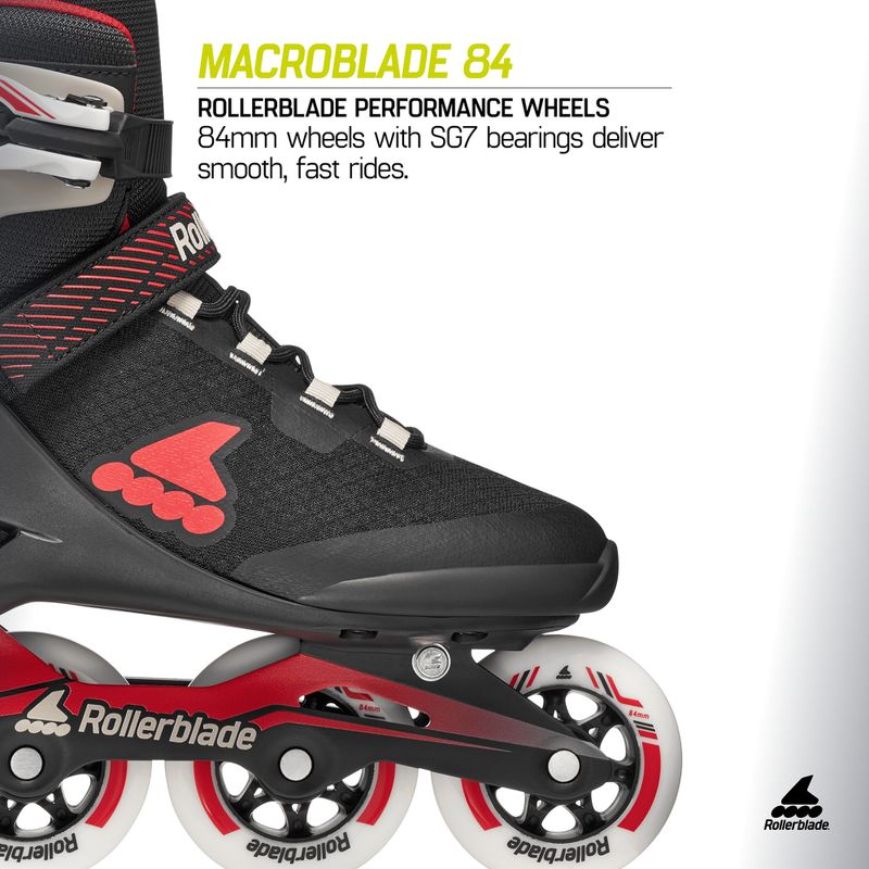 Men's inline skates Rollerblade Macroblade 84 black/sand/red 8