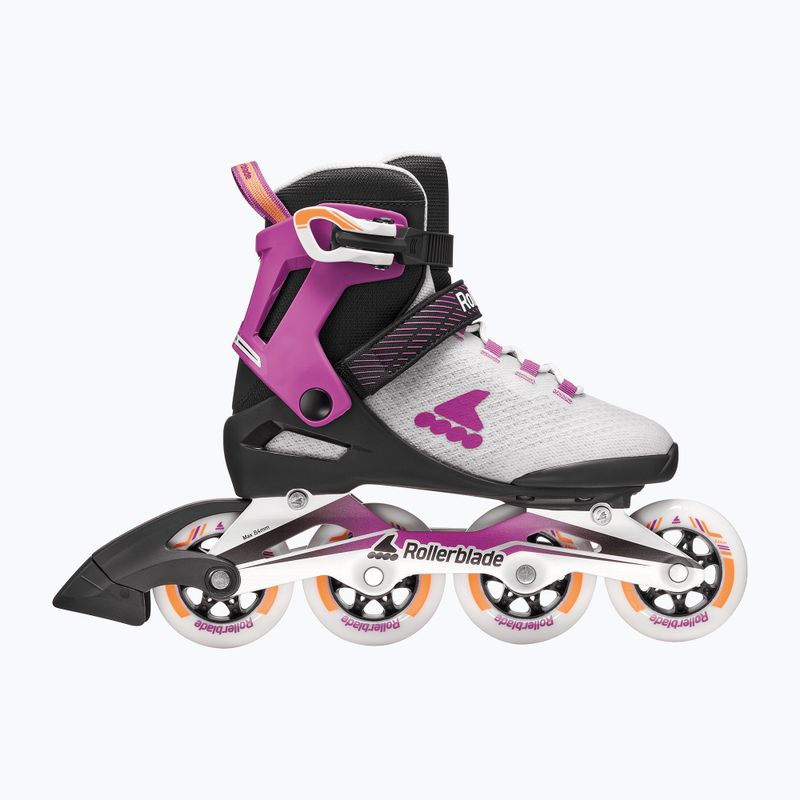 Women's inline skates Rollerblade Macroblade 84 W light grey/violet/orange 2