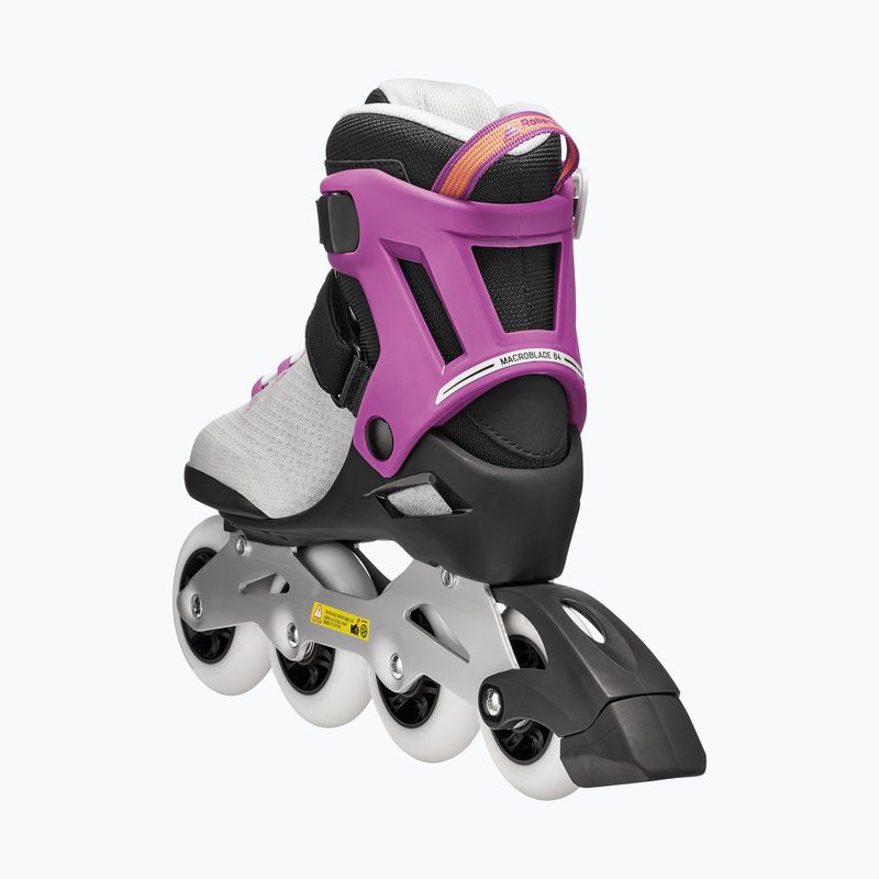 Women's inline skates Rollerblade Macroblade 84 W light grey/violet/orange 6
