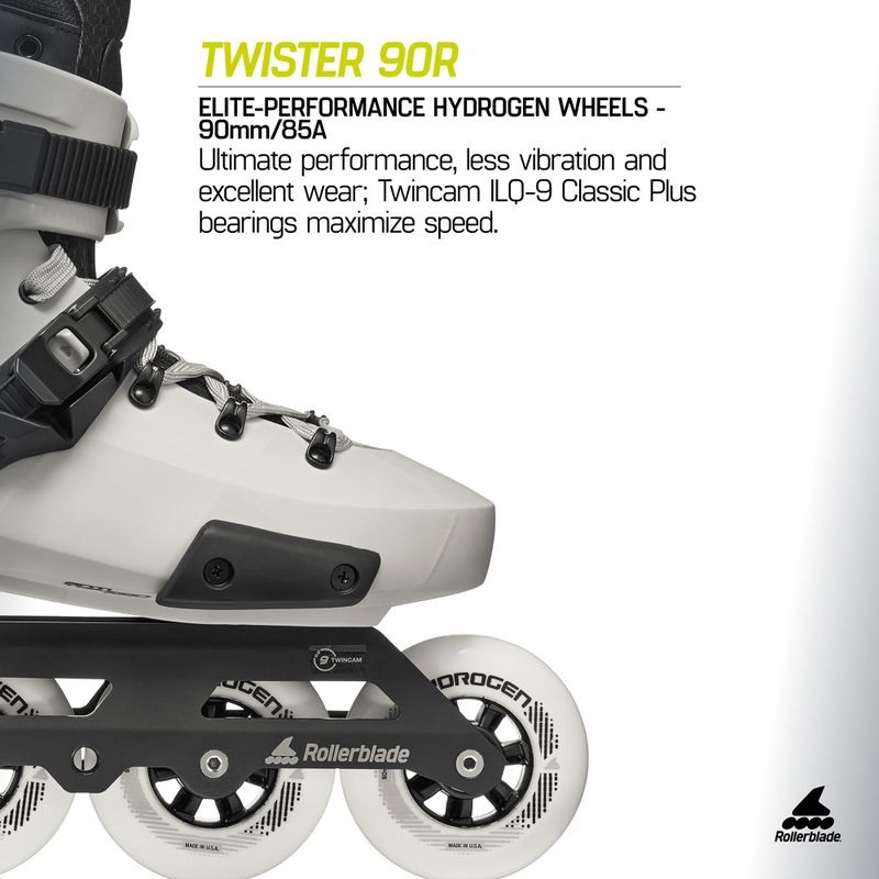 Inline skates Rollerblade Twister 90R white smoke/black 8