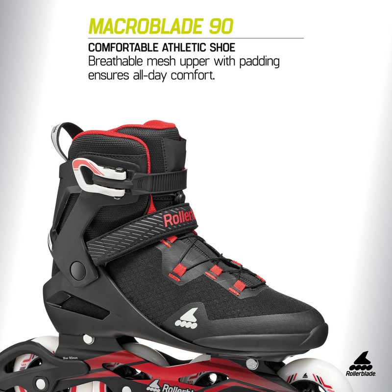 Men's inline skates Rollerblade Macroblade 90 black/red 7