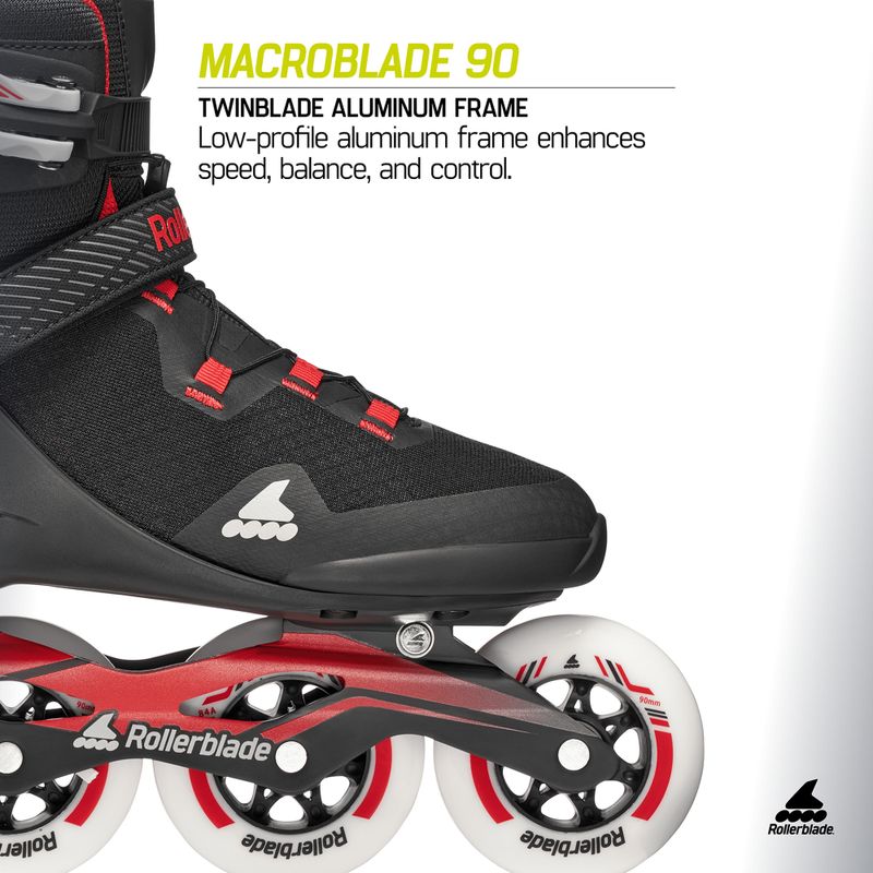 Men's inline skates Rollerblade Macroblade 90 black/red 9