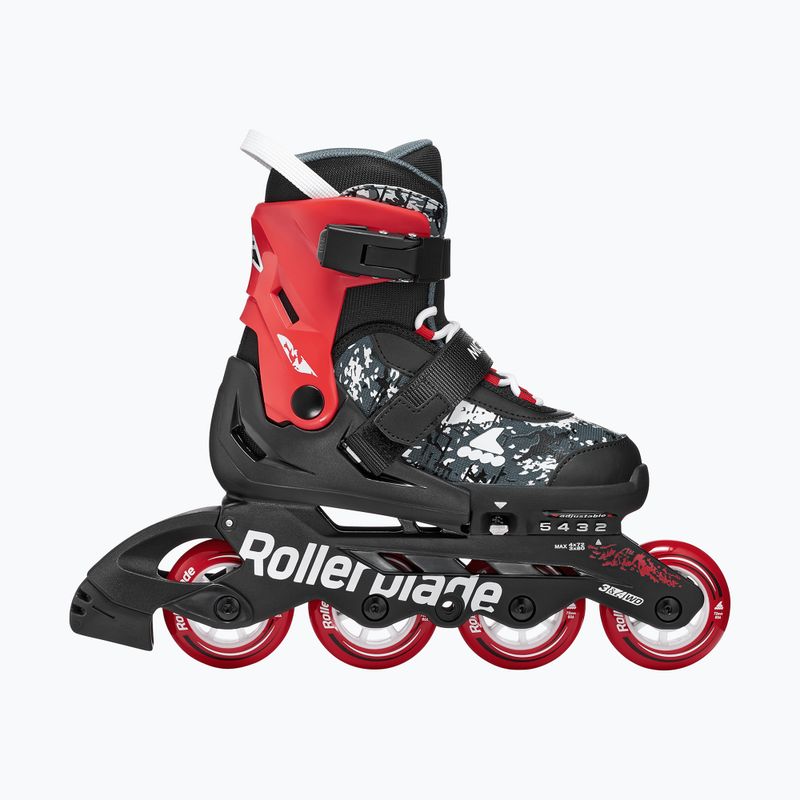 Children's inline skates Rollerblade Microblade SL Jr black/red 2