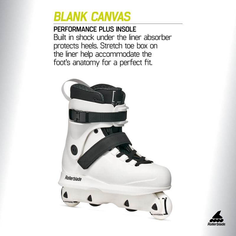 Men's inline skates Rollerblade Blank Canvas white 7