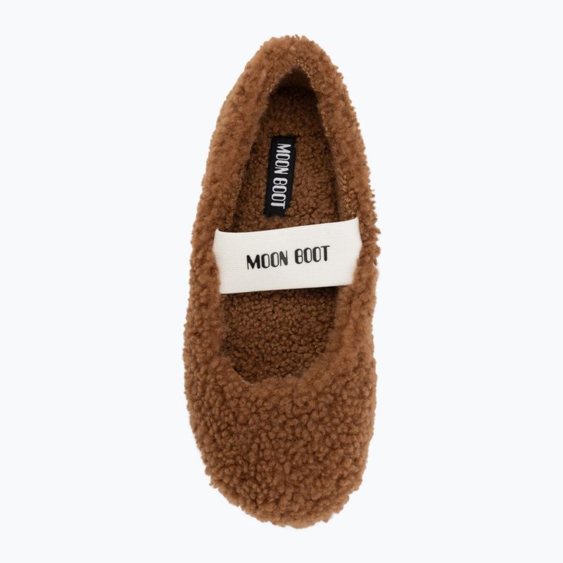 Women's Moon Boot Shearling Ballerina Flats cognac 5