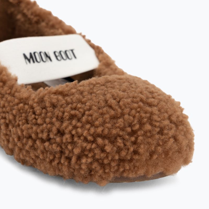 Women's Moon Boot Shearling Ballerina Flats cognac 7