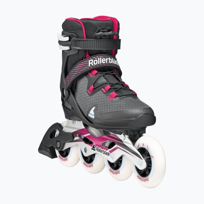 Women's inline skates Rollerblade Macroblade 90 W black/burgundy/ocean green 5