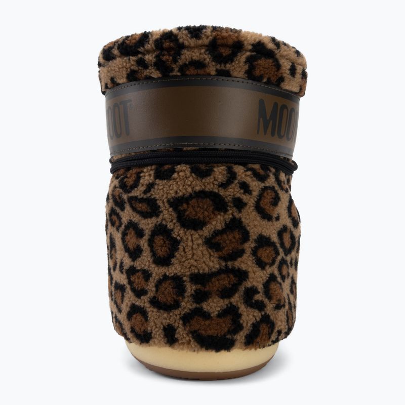 Women's snow boots Moon Boot Icon Low Fleece Leopard cognac/cocoa 6