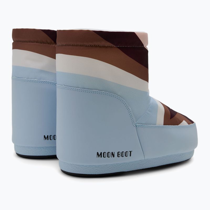 Women's snow boots Moon Boot Icon Low Nolace Comet baby blue/multicolor 2