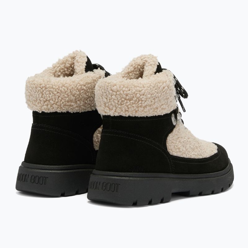 Women's snow boots Moon Boot Combat Boot Fleece black/off white 2