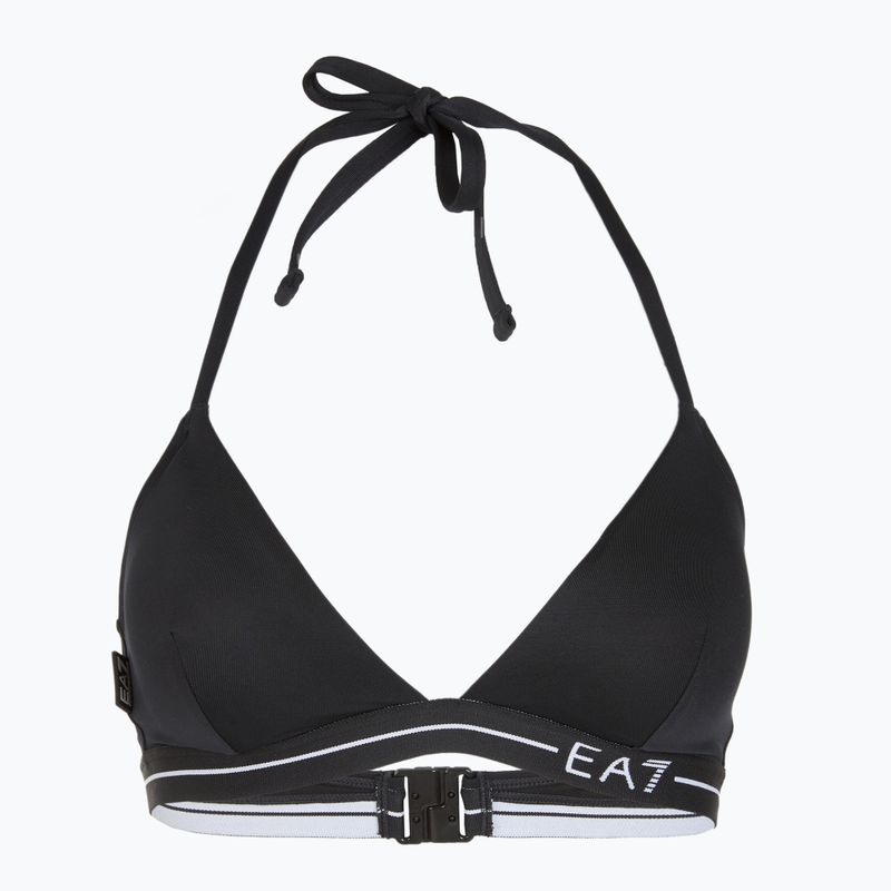 Women's two-piece swimsuit EA7 Emporio Armani Logo Tape Bikini Triangle black 3