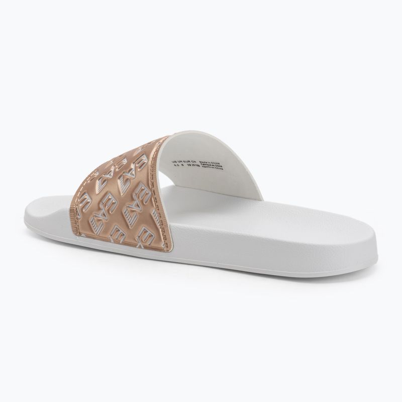 EA7 Emporio Armani Water Sports All Over white / rose gold flip-flops 3