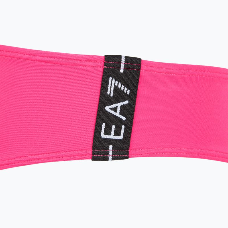 Women's two-piece swimsuit EA7 Emporio Armani Logo Tape Bikini Top neon pink 8