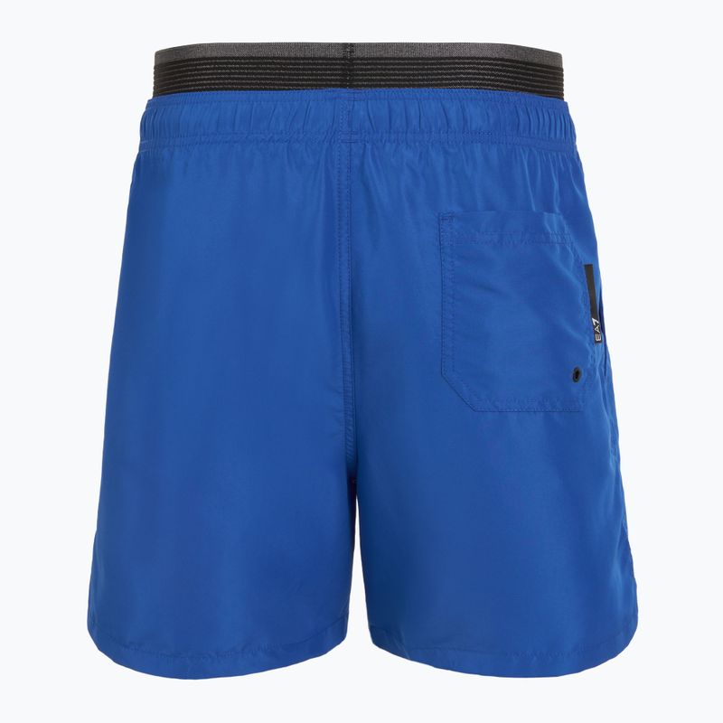 Men's EA7 Emporio Armani Logo Tape Boxer turquish sea swim shorts 2