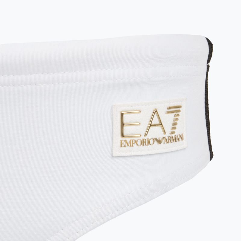 Men's EA7 Emporio Armani Gold Label Swim briefs white 3